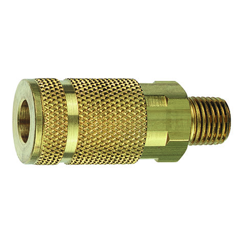 Tru-Flate 1/4in A Design  x 1/4in MNPT Brass Coupler product photo