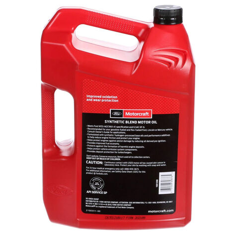 Motorcraft Synthetic Blend SAE 5W20 - 5 Quart product photo