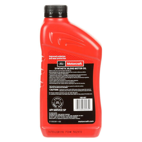 Motorcraft Synthetic Blend 5W30 - Quart product photo