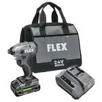 FLEX 24V Brushless Cordless 1/4-Inch Hex Compact Impact Driver Self-Tapping Screw Mode Kit with 2.5Ah Lithium Battery and 160W Fast Charger product photo